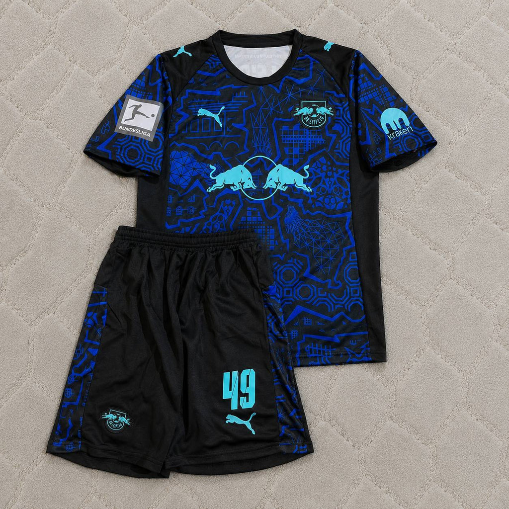 Yan Diomande #49 RB Leipzig New Season Kids Football Jersey