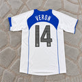 Juan Sebastian Veron Inter Milan 2004 2005 Retro White Football Jersey Trikot Maillot
