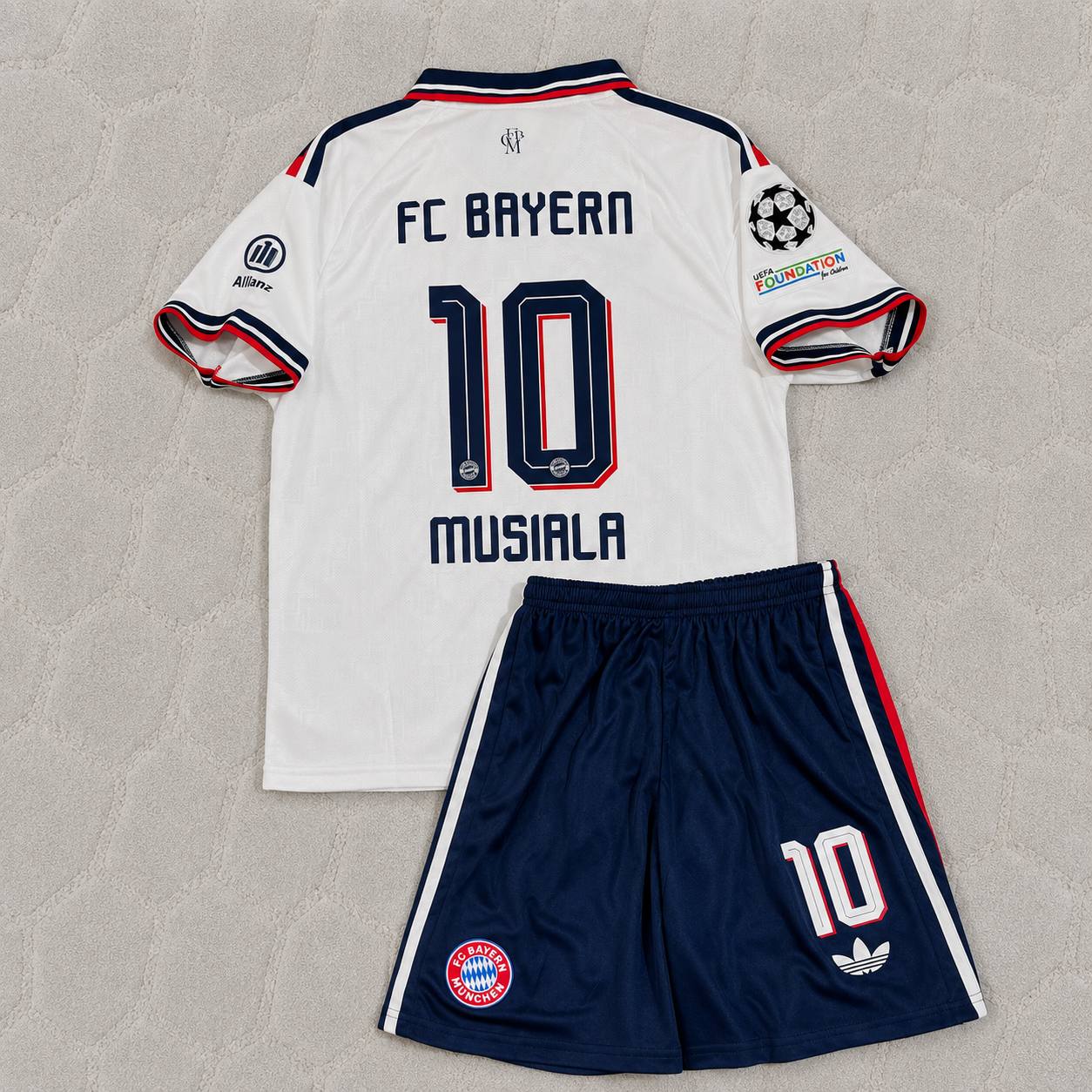 Jamal Musiala Bayern Munich 2027 New Season Away Kids New Season Football Jersey Kit