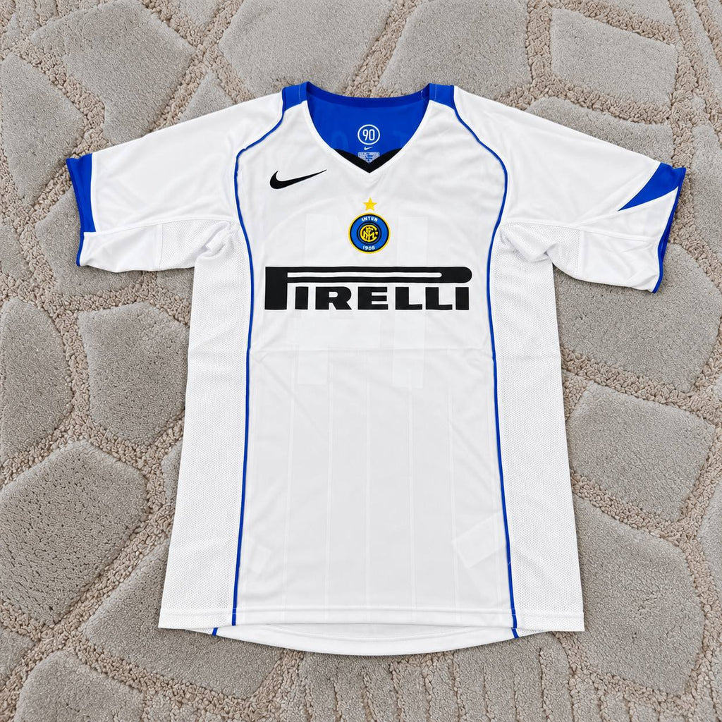 Juan Sebastian Veron Inter Milan 2004 2005 Retro White Football Jersey Trikot Maillot