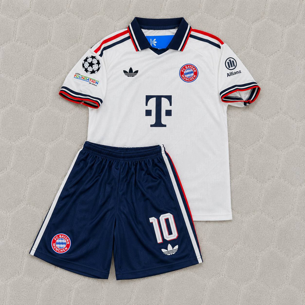 Jamal Musiala Bayern Munich 2027 New Season Away Kids New Season Football Jersey Kit