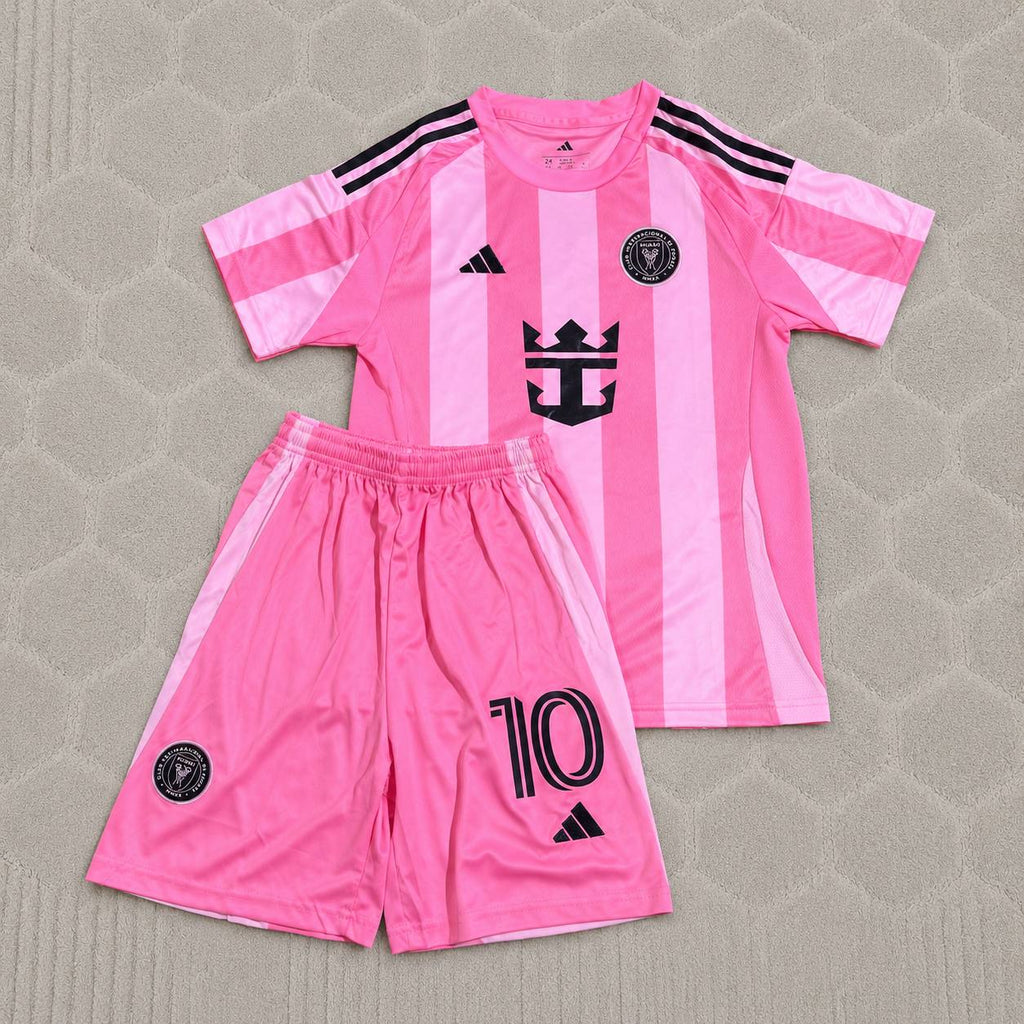 Lionel Messi Inter Miami 2027 New Season Pink Kids Jersey Soccer Shirt Trikot Soccer Shirt