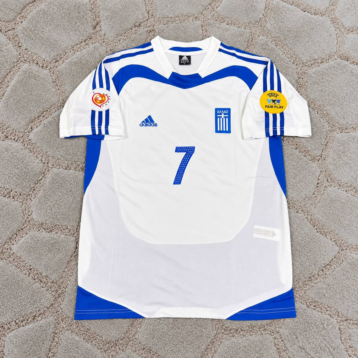 Theodoros Zagorakis Greece Euro 2004 Final Retro Football Jersey Trikot Maillot