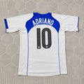 Adriano Inter Milan 2004-2005 Retro White Football Jersey
