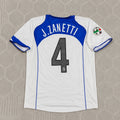 Javier Zanetti Inter Milan 2004-2005 Retro White Football Jersey