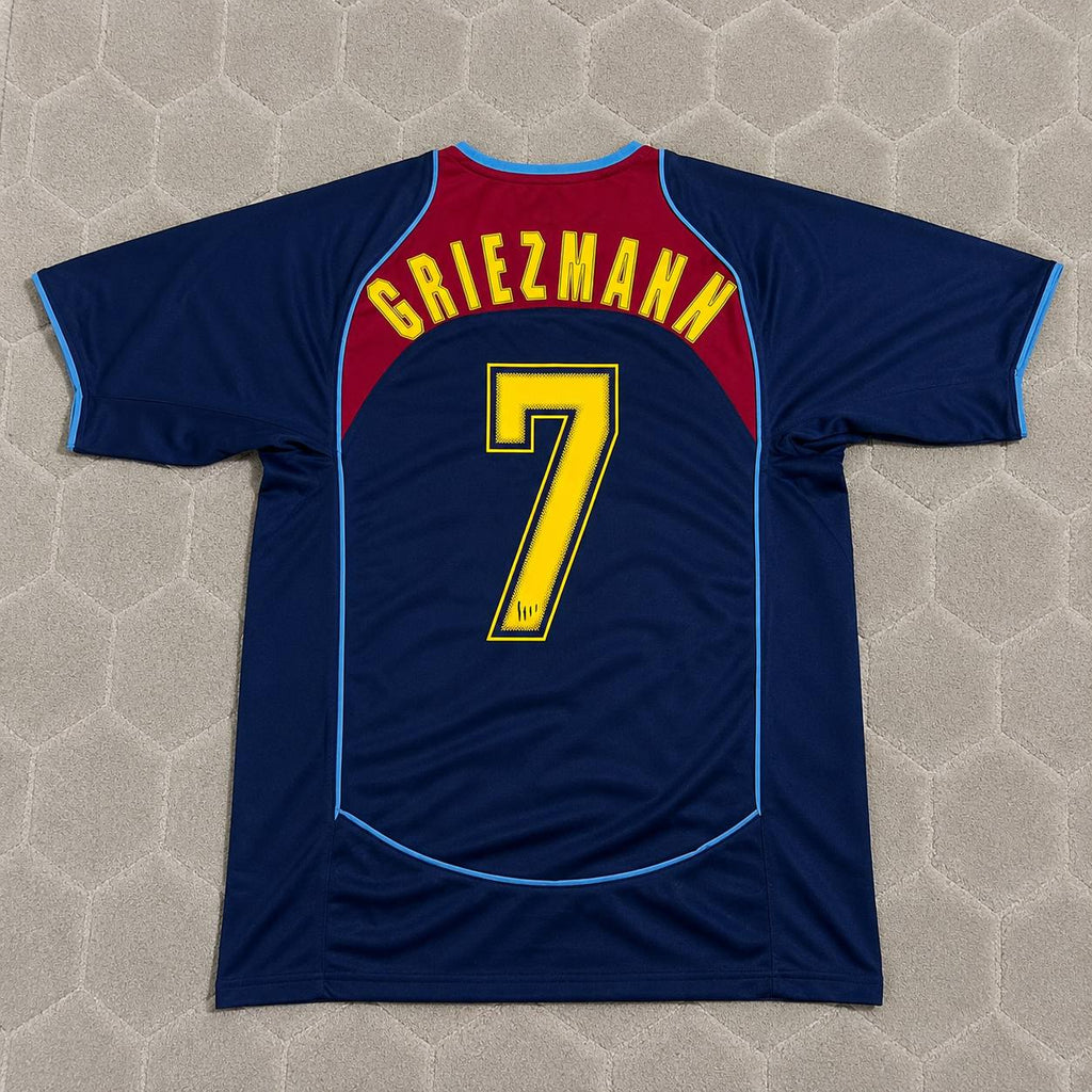 Antoine Griezmann #7 Atletico Madrid SpiderMan Retro Football Jersey
