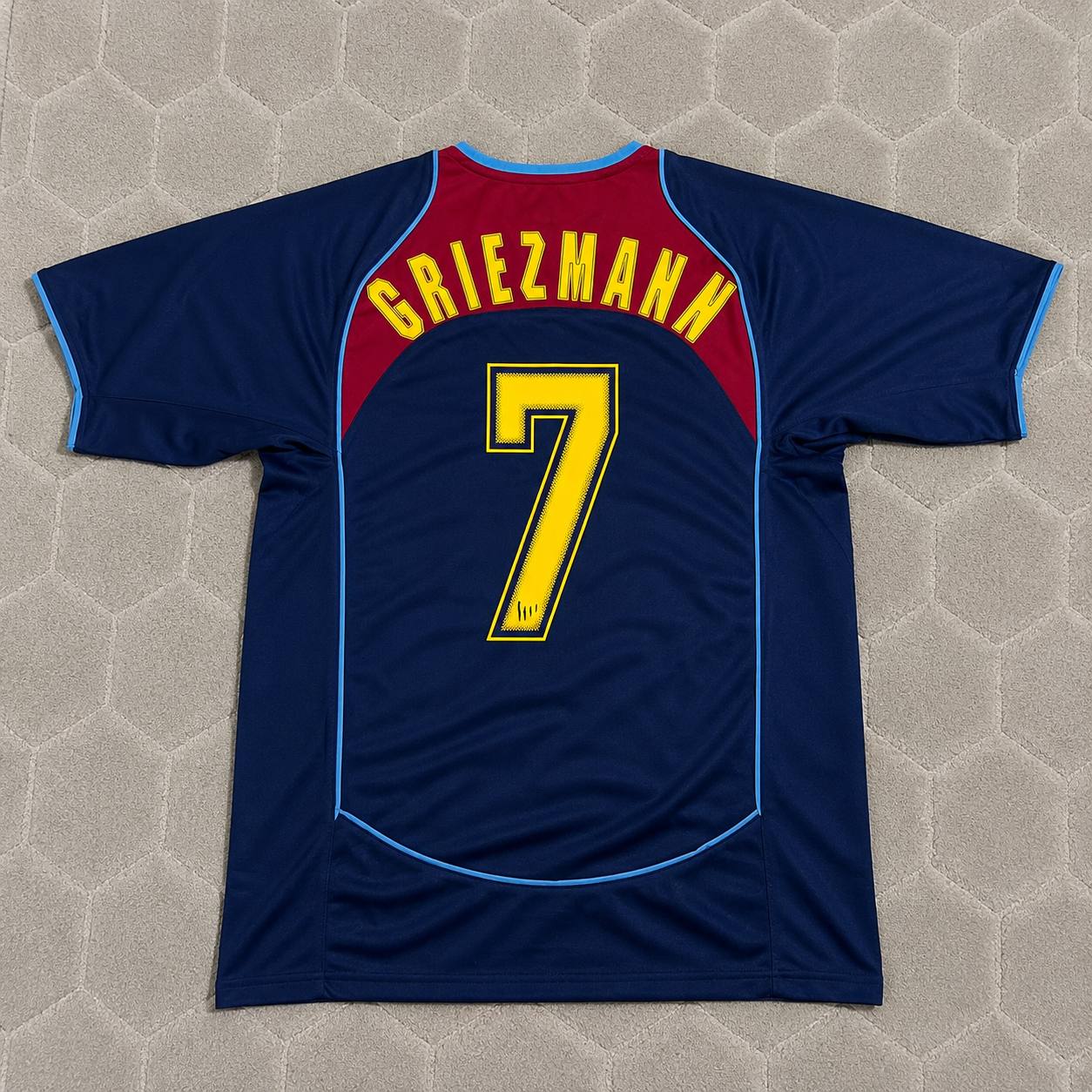 Antoine Griezmann #7 Atletico Madrid SpiderMan Retro Football Jersey