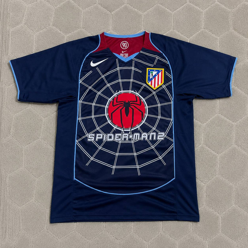 Antoine Griezmann #7 Atletico Madrid SpiderMan Retro Football Jersey