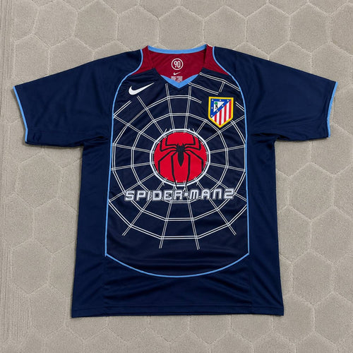 Antoine Griezmann #7 Atletico Madrid SpiderMan Retro Football Jersey
