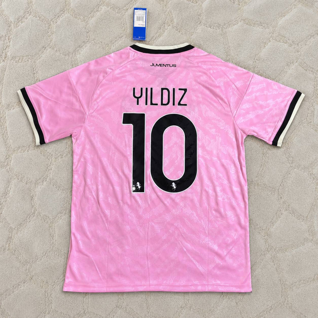 Kenan Yıldız Juventus 2026/2027 New Season Away Pink Football Jersey