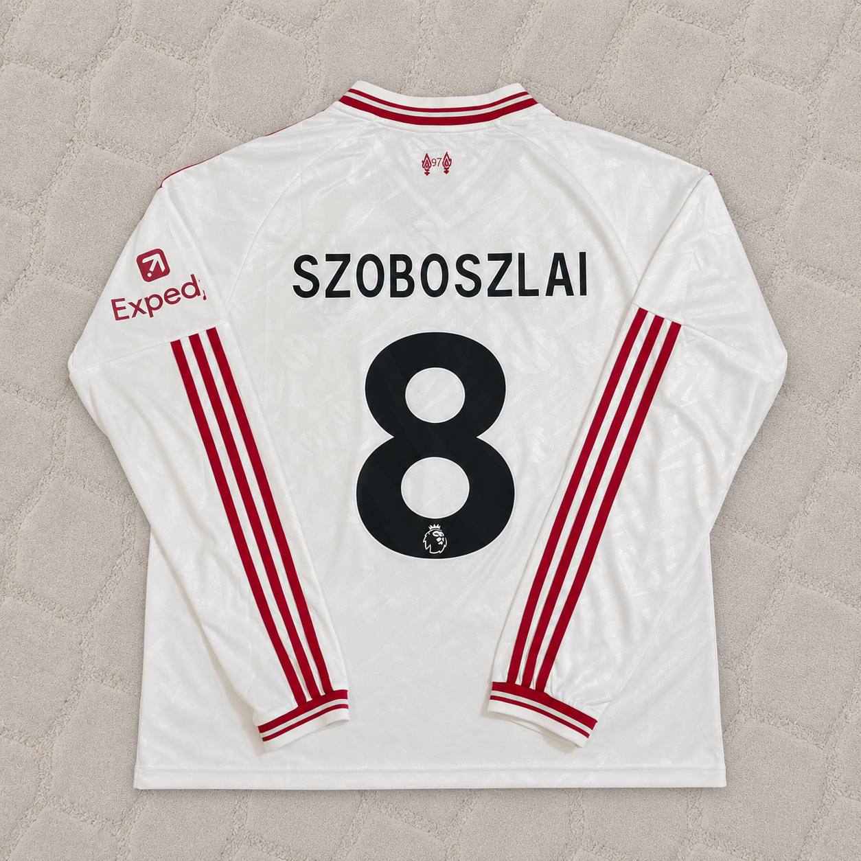 Dominik Szoboszlai Liverpool 2027 New Season Long Sleeve Away White Football Jersey Kit