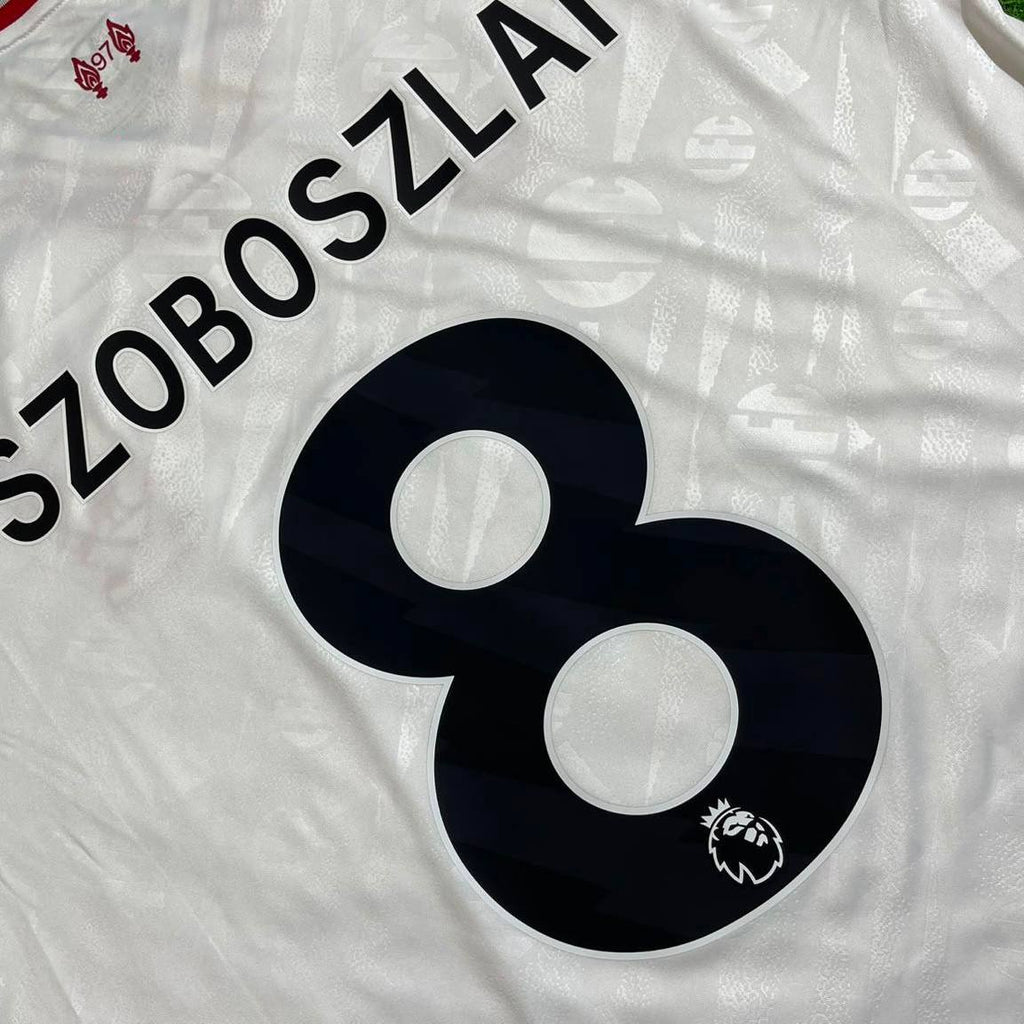 Dominik Szoboszlai Liverpool 2027 New Season Long Sleeve Away White Football Jersey Kit