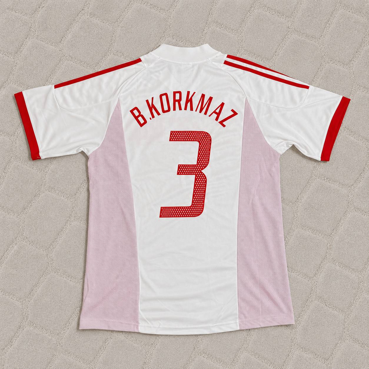 Bülent Korkmaz Türkiye 2002 World Cup White Retro Football Jersey