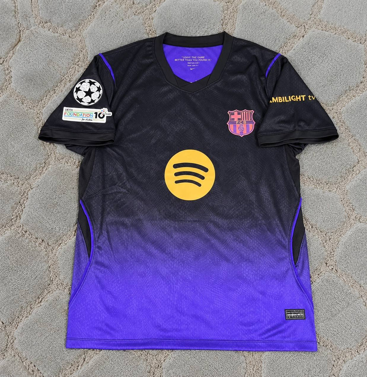 Gabriel Jesus #9 Barcelona 2027 Champions League Patch New Season Away Football Jersey Soccer Shirt Trikot Maillot Magliaa