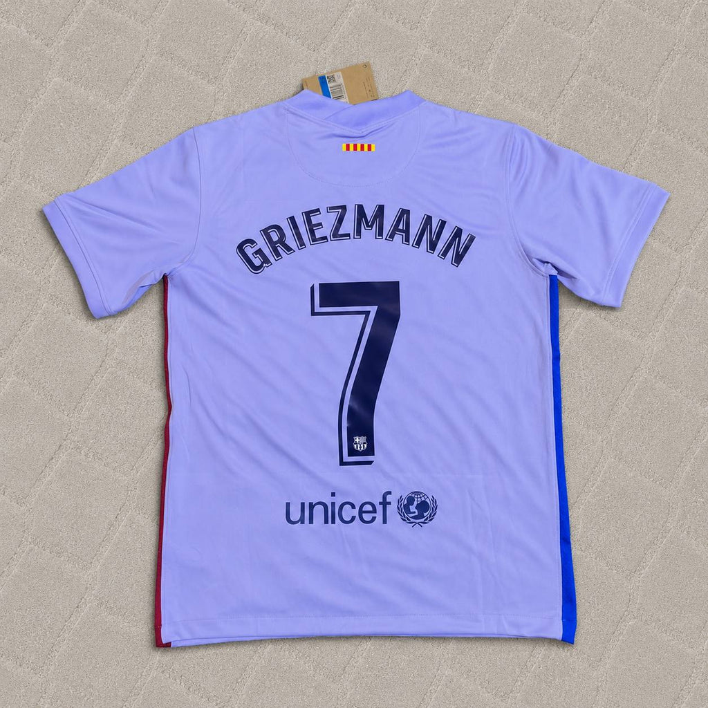 Antoine Griezmann #7 Barcelona 2021-22 Season Retro Jersey Trikot Soccer Shirt