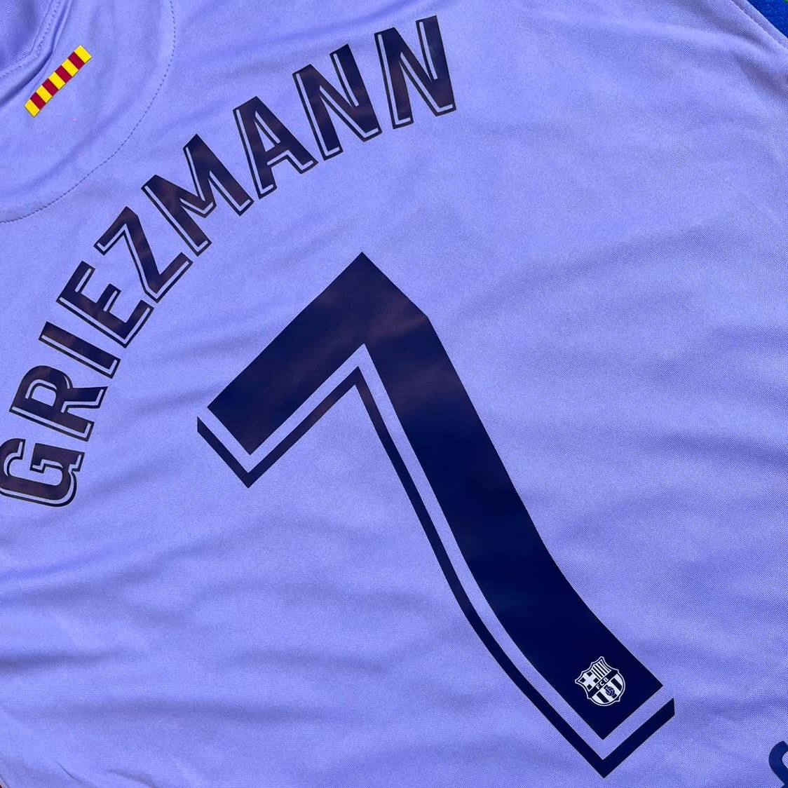 Antoine Griezmann #7 Barcelona 2021-22 Season Retro Jersey Trikot Soccer Shirt