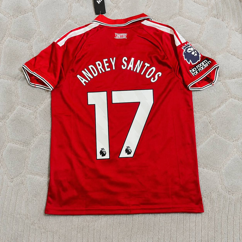 Andrey Santos Manchester United New Season 2027 Jersey Trikot Maillot Soccer Shir