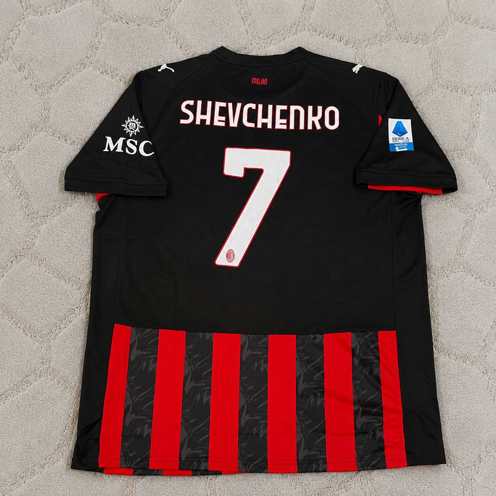 Andriy Shevchenko AC Milan Football Retro Legend Jersey Trikot Maillot