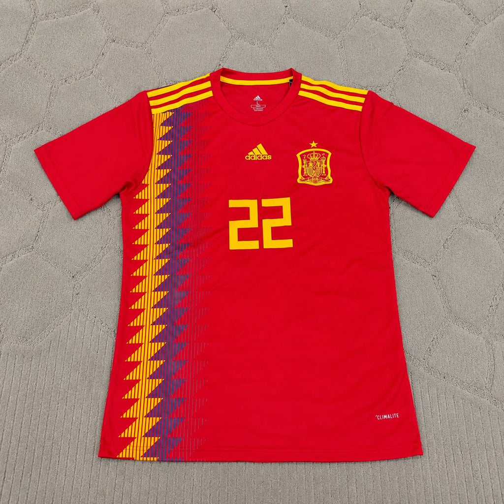 Isco #22 Spain 2018 World Cup Home Football Jersey
