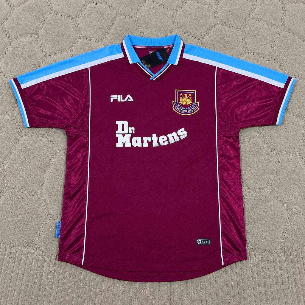 Carlos Tevez #32 West Ham United Home Retro Football Jersey