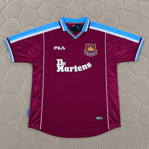 Carlos Tevez #32 West Ham United Home Retro Football Jersey