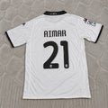 Pablo Aimar #21 Valencia White Retro Football Jersey