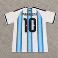 Diego Armando Maradona Argentina Retro Home White Football Jersey Trikot Maillot