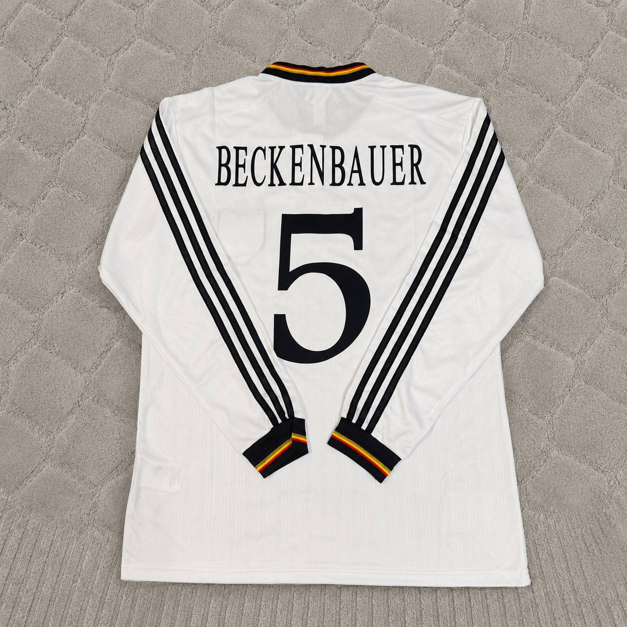 Franz Beckenbauer #5 Germany Long Sleeve Retro Football Jersey Kit