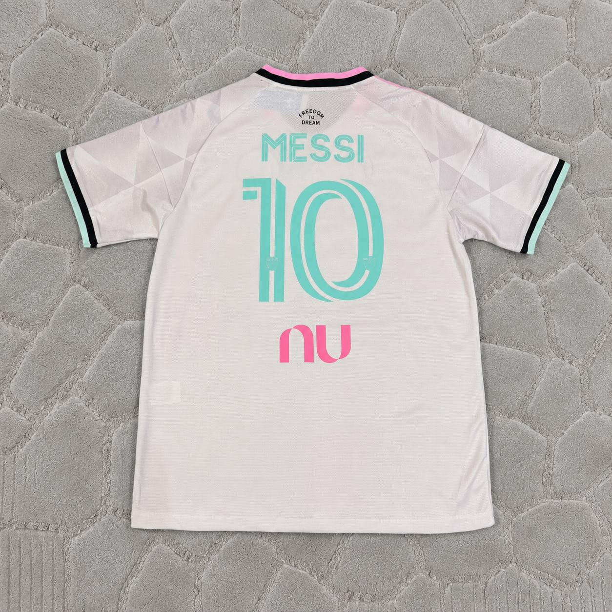 Lionel Messi New Season White Jersey Soccer Shirt Trikot Soccer Shirt
