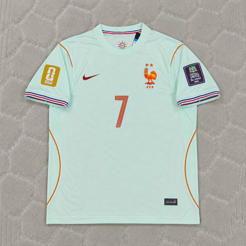 Ousmane Dembélé #7 France 2026 World Cup Kids Away Football Jersey