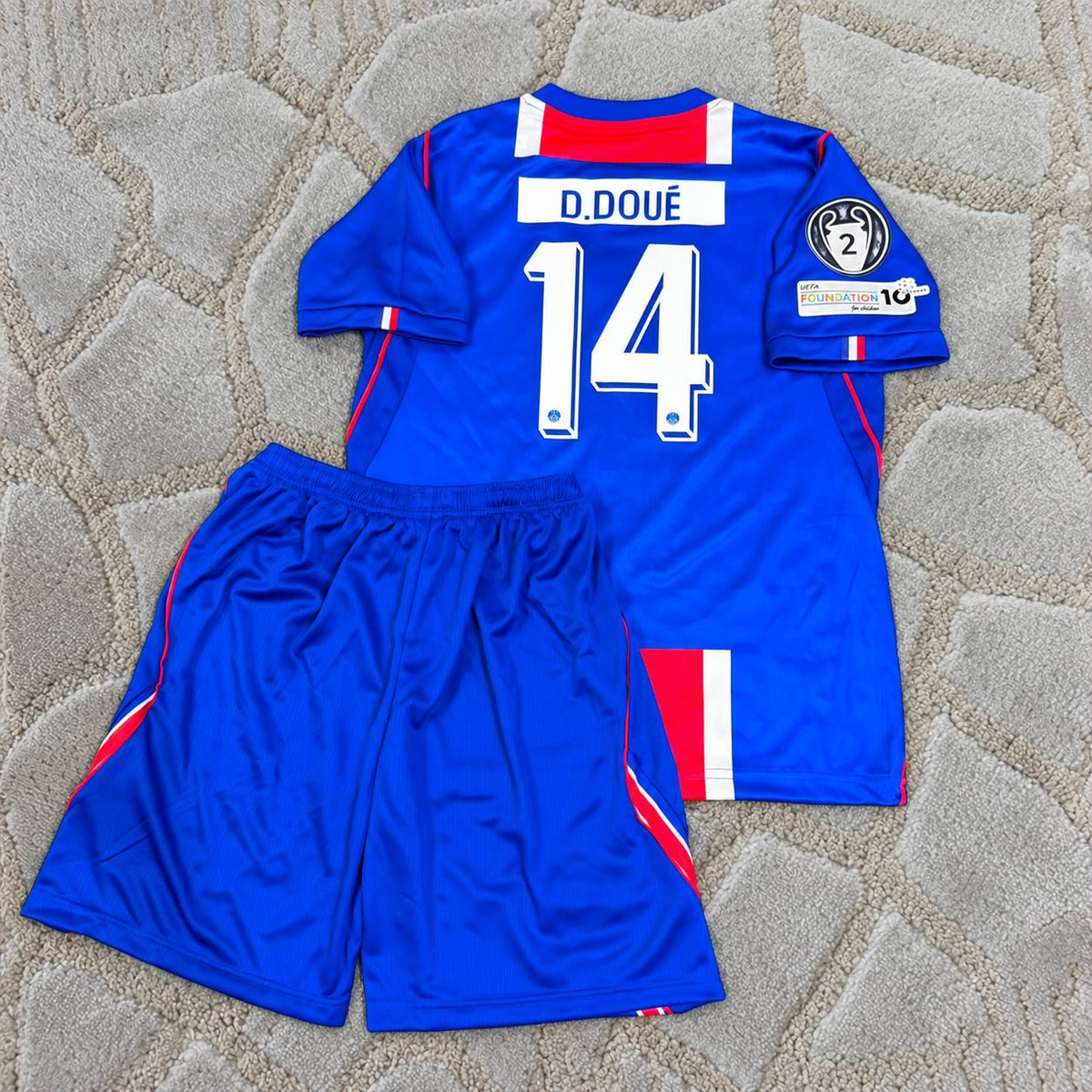 Desire Doue #14 Kids Jersey – Trikot Maillot Soccer Shirt Football