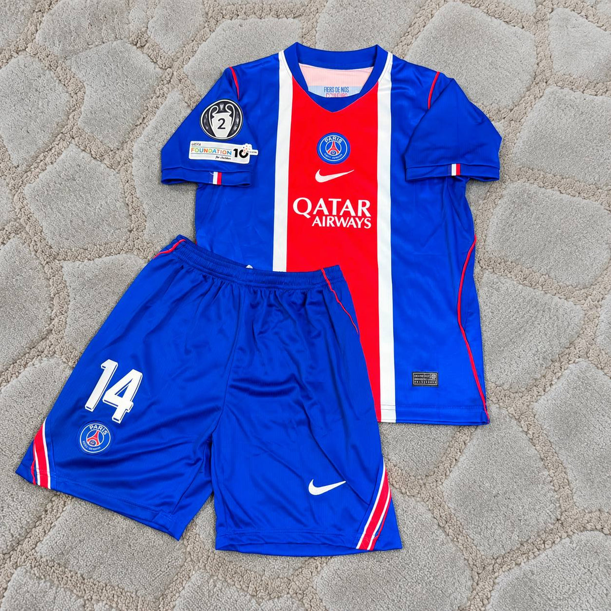 Desire Doue #14 Kids Jersey – Trikot Maillot Soccer Shirt Football
