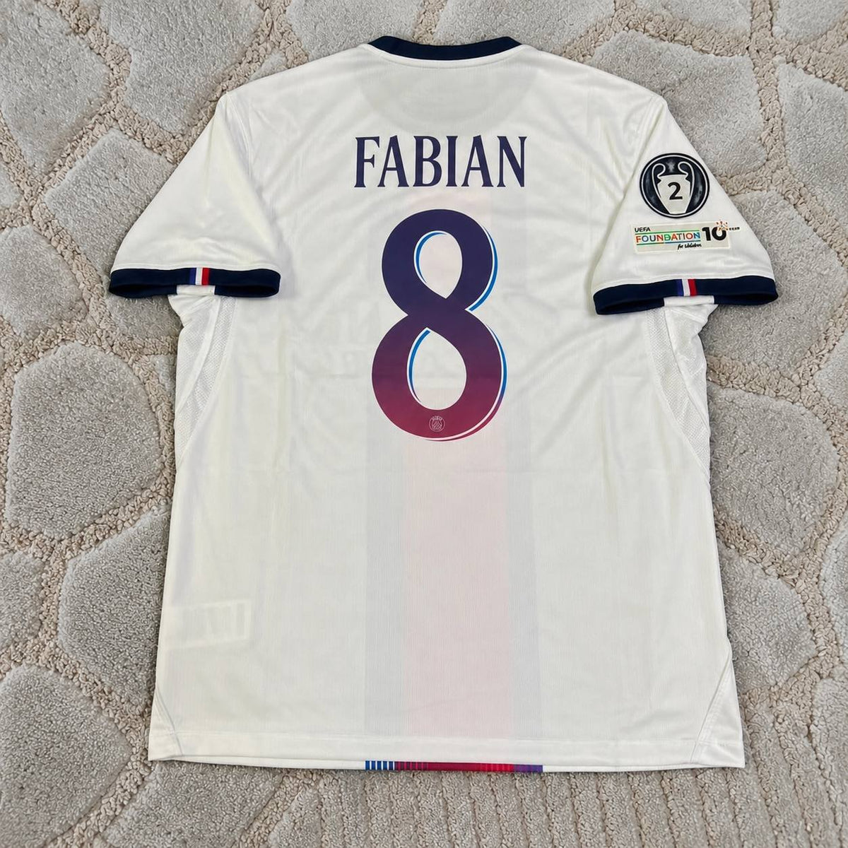 Fabian Ruiz #8 White Jersey Maillot Trikot Soccer Shirt