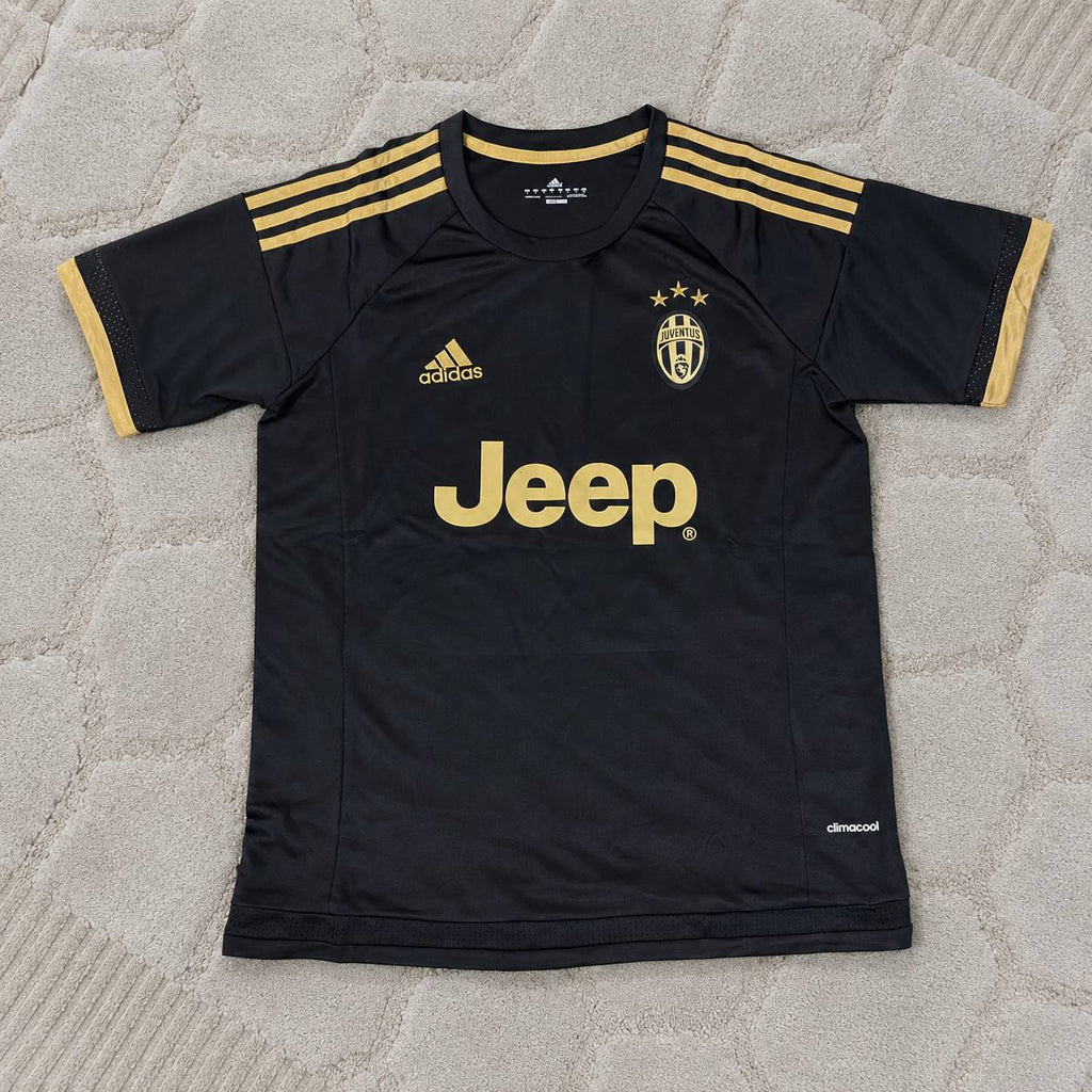 Patrice Evra 33- Juventus Retro Black Kit Jersey Trikot Maglia Soccer Shirt