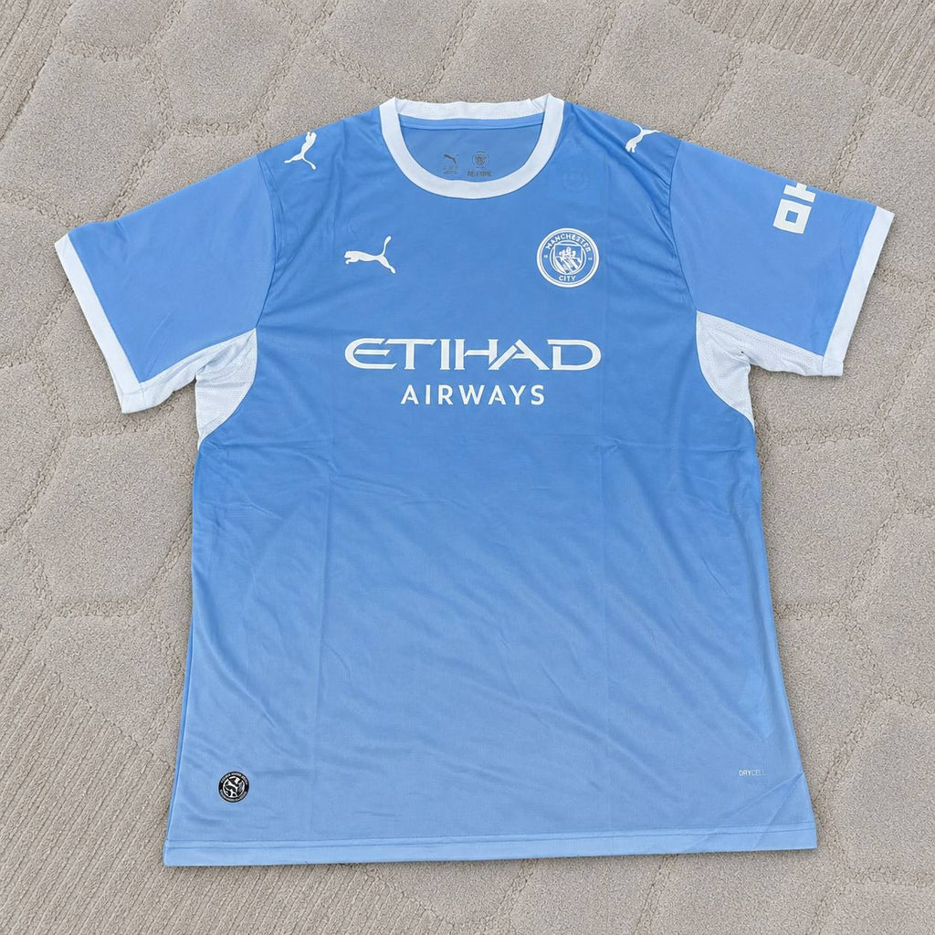 Ayyoub Bouaddi Manchester City 2026-27 Home New Season Jersey Trikot Maillot Soccer Shirt