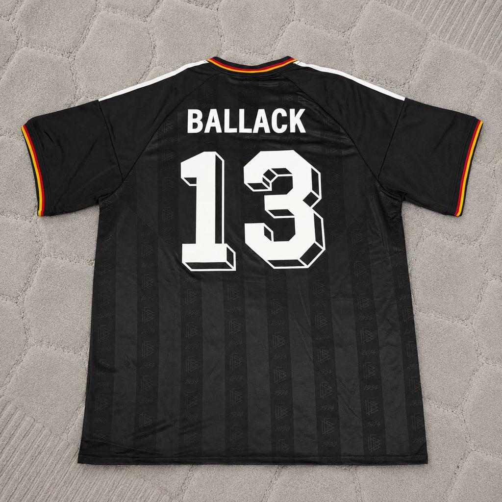 Michael Ballack 13# Germany Black Retro Vintage Football Jersey
