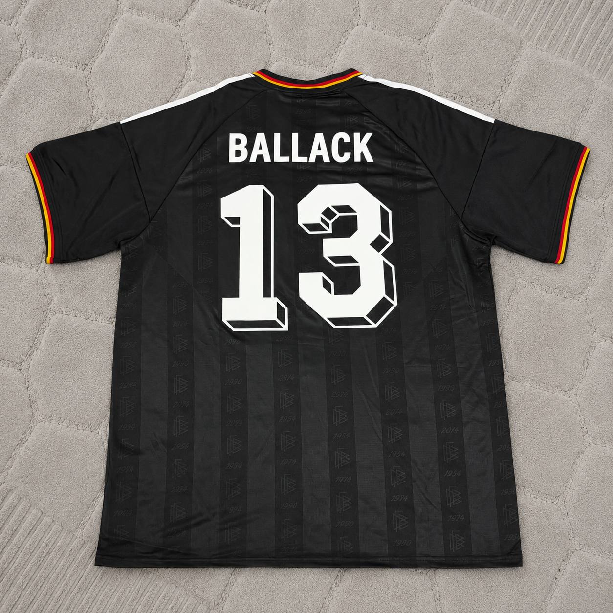 Michael Ballack 13# Germany Black Retro Vintage Football Jersey