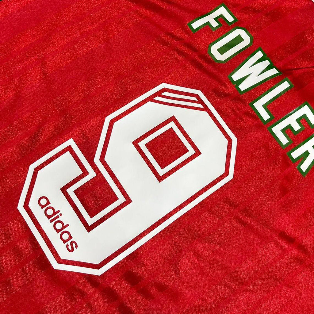 Robbie Fowler Liverpool Long Sleeve Retro Kit Jersey Trikot Maillot Soccer Shirt
