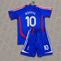 Kylian Mbappé #10 France World Cup Kids Blue Retro Football Jersey Kit