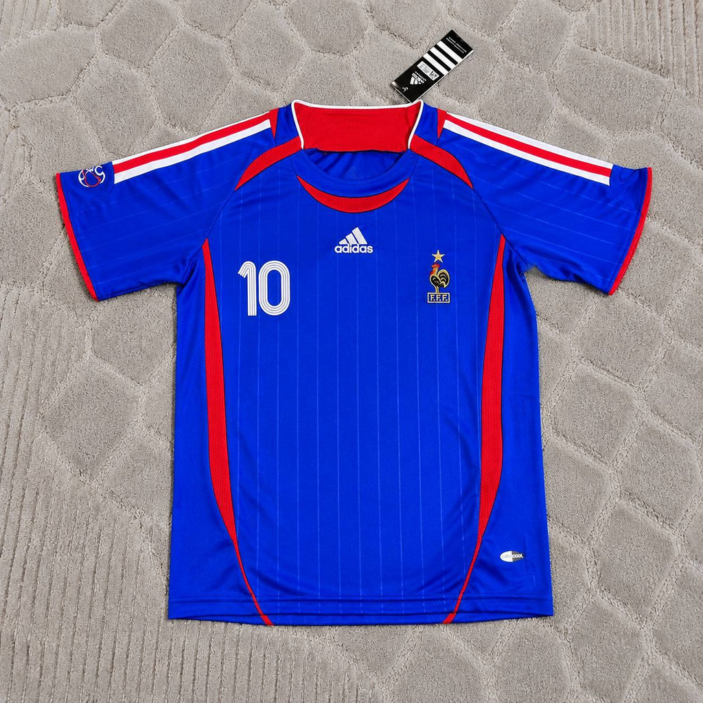 Kylian Mbappé #10 France World Cup  Blue Retro Football Jersey Kit