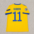 Douglas Costa Juventus 2017-2018 Yellow Retro Football Jersey