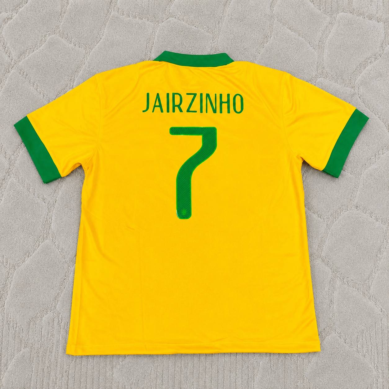 Jairzinho Brazil 1970 World Cup Retro Home Football Jersey