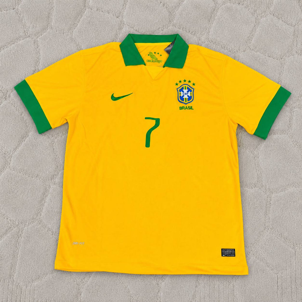 Jairzinho Brazil 1970 World Cup Retro Home Football Jersey