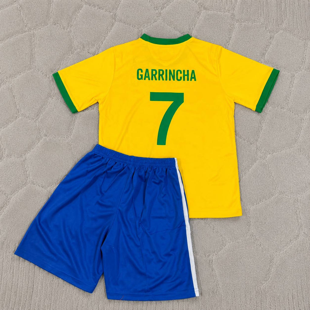 Garrincha Brazil World Cup Kids Football Jersey