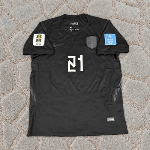 Andreas Schjelderup #21 Norway World Cup 2026 Away Black Football Shirt Soccer Trikot Maillot