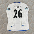 John Terry 26 Chelsea Away 2004 Retro White Long Sleeve Football Shirt Jersey Kit Trikot Maillot
