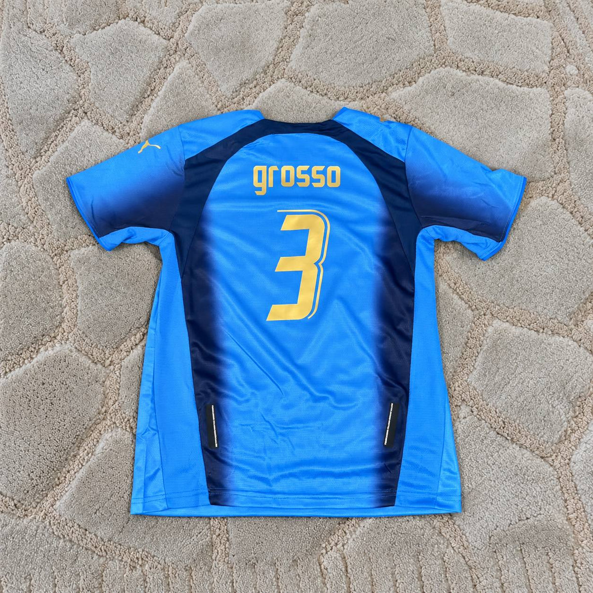 Fabio Grosso 3 Italy World Cup 2006 Final Retro Football Shirt Jersey Kit Trikot Maillot
