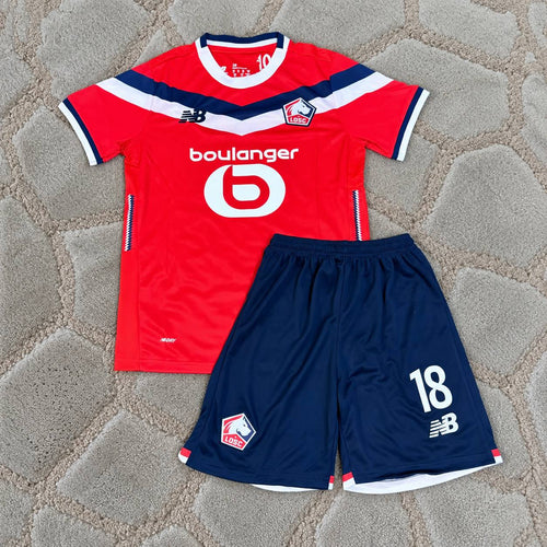 Ayase Ueda Losc Lille 2026-2027 New Season Home Kids Soccer Kit Football Jersey Trikot Maillot