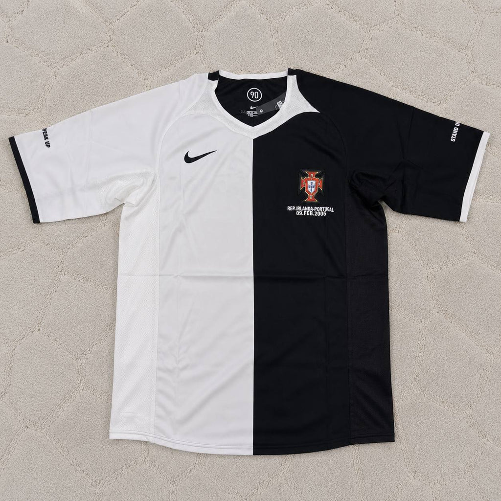 Cristiano Ronaldo Portugal 2005 Special White and Black Retro Football Jersey Kit