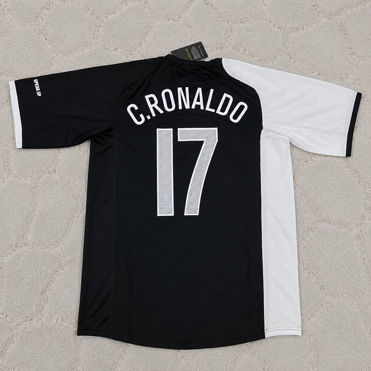 Cristiano Ronaldo Portugal 2005 Special White and Black Retro Football Jersey Kit